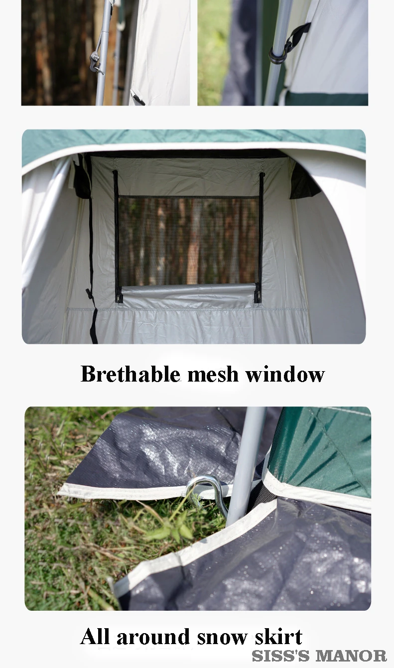 Cheap Goat Tents Vidalido Outdoor Strong Shower Tent Toilet Dressing Changing Room Movable WC Fishing Sunshade Multipurpose With Bottom PE Mat   